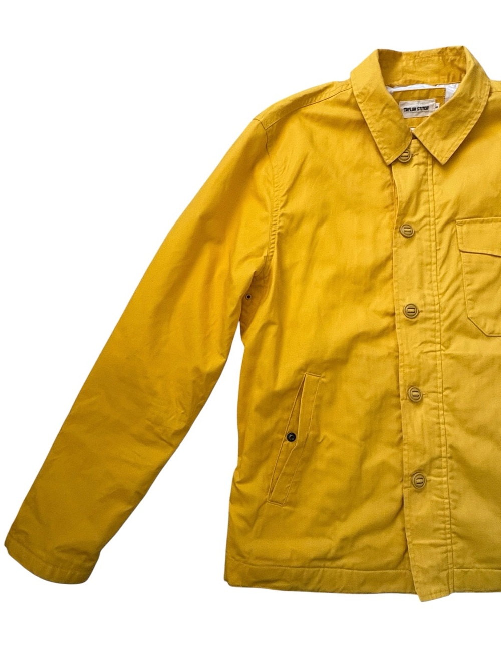 Taylor Stitch Watts Chore Utility Rugged Outdoor Waxed Jacket Canary Size 40/M - Picture 7 of 16